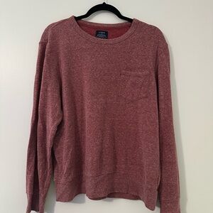 J. Crew Red Crewneck Sweater Soft Knit Casual